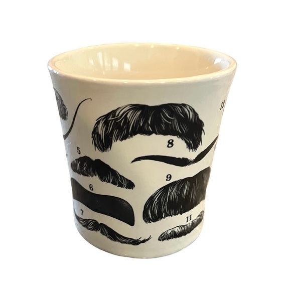 "Great Moustaches" Ceramic Coffee Mug, Unemployed Philosophers Guild, Exc. 2012 - Picture 2 of 5